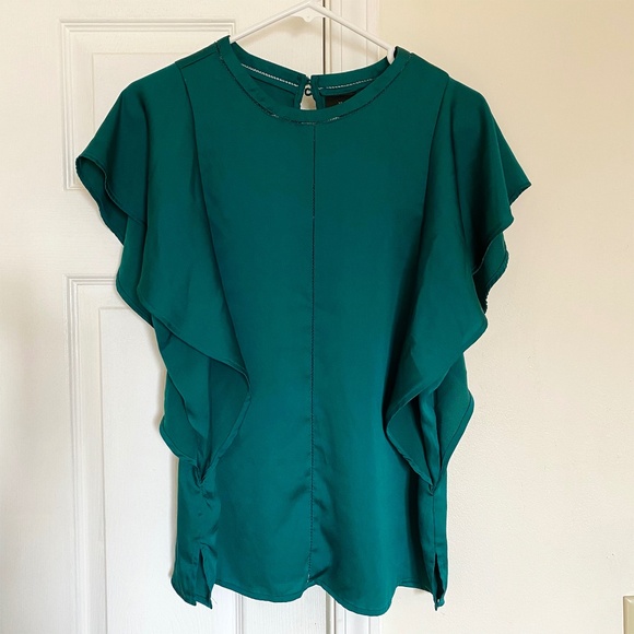 Women's Dark Green Sleeveless Blouse - Medium - Picture 1 of 8